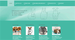 Desktop Screenshot of kleintierpraxis-karlsruhe.de